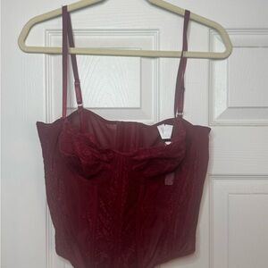 Elegant Burgundy Camisole Top